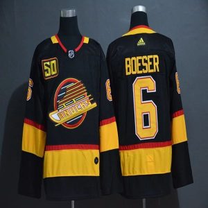 Herren Vancouver Canucks Eishockey Trikot Brock Boeser 6 2019-20 Schwarz Authentic